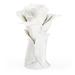 Chelsea House Flower Sculpture Porcelain/Ceramic in White/Blue | 7 H x 5 W x 5 D in | Wayfair 384542