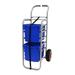 Gratnells Rover All Terrain 3 Compartment Tote Tray Cart w/ Bins Metal in Blue | 46 H x 22 W x 16.8 D in | Wayfair RSET054406