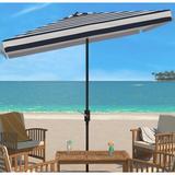 Breakwater Bay Trainor 10' Square Beach Umbrella Metal in Blue/White/Navy | 6.1 H in | Wayfair 58A5899F50834579BE4DF8BA04A5EB74