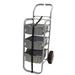 Gratnells Rover All Terrain 3 Compartment Tote Tray Cart w/ Bins Metal in Gray | 46 H x 22 W x 16.8 D in | Wayfair RSET034427