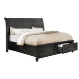 Fleur De Lis Living Schuetz Low Profile Storage Sleigh Bed Wood in Brown/Gray | 61 H x 64 W x 95 D in | Wayfair D9EF9A21A63E4815ABA052207CFADE82