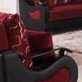 Armchair - Mercer41 Gratton 37" Wide Tufted Armchair in Red | 38 H x 37 W x 34 D in | Wayfair CH-PITTSBURGH