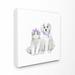 Isabelle & Max™ Smartt Cute Cartoon Baby Cat & Dog Family Painting Wall Décor Canvas | 24 H x 24 W x 1.5 D in | Wayfair