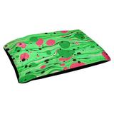 Tucker Murphy Pet™ Byrge Paint Swirls Dog Bed Pillow Metal in Green/Indigo | 6.5 H x 40 W x 30 D in | Wayfair 8202E68B8FEE4D7D9843A3EF99E273CE