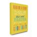 Isabelle & Max™ Sebeka Bright Read Me a Story Mod Lettered Typography Wall Décor Canvas in Yellow | 20 H x 16 W x 1.5 D in | Wayfair