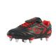 Optimum Men's Razor 8 Studs Rugby Boots | Sturdy Material, Lace-Up - Lightweight | Flexible and Comfortable Fit Mesh Lining | (Red), 7 UK