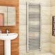 1600 x 500mm (H x W) Bathroom Central Heating Straight Ladder Towel Rail Radiator - Chrome Finish