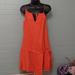 J. Crew Dresses | J Crew Dress Linen/Cotton Blend Size L Orange | Color: Orange | Size: L