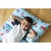 Wildkin Lounger 0.25" Thick Folding Nap Mat Polyester/Cotton in Blue | 69.5 H x 27 W x 0.25 D in | Wayfair 19079