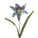 Primrue Madonna Lily, Synthetic in Blue | 28 H x 5 W x 3 D in | Wayfair DW-988-ANBL