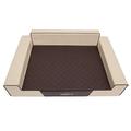 Hobbydog L GLABEZ4 Dog Bed Glamour L 84X54 cm Beige, L, Beige, 2.5 kg