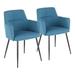 Andrew Chair ( Set of 2 ) - LumiSource CH-ANDRW BK+TL2