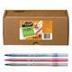 BIC Round Stic Xtra Life Ball Pen, Medium Point (Black, Blue & Red, 60 Count)