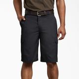 Dickies Men's Flex Regular Fit Cargo Shorts, 11" - Black Size 30 (WR556)