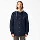 Dickies Men's Duck Hooded Shirt Jacket - Dark Navy Size M (TJ203)