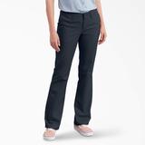 Dickies Women's Flex Slim Fit Bootcut Pants - Dark Navy Size 8 (FP121)
