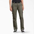 Dickies Women's Flex Relaxed Fit Cargo Pants - Grape Leaf Size 12 (FP888)