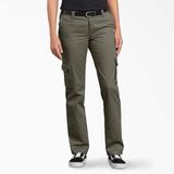 Dickies Women's Flex Relaxed Fit Cargo Pants - Grape Leaf Size 12 (FP888)