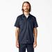 Dickies Men's Flex Slim Fit Short Sleeve Work Shirt - Dark Navy Size L (WS673)