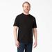 Dickies Men's Big & Tall Heavyweight Short Sleeve Henley T-Shirt - Black Size 3 (WS451)