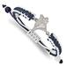 Women's Toronto Blue Jays Stainless Steel Adjustable Cord Bracelet
