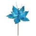 Vickerman 637784 - 12" Turquoise Poinsettia Spray (6 pack) (QG191012)