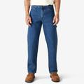 Dickies Men's Relaxed Fit Heavyweight Carpenter Jeans - Stonewashed Indigo Blue Size 30 34 (1993)