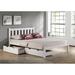 Alcott Hill® Ratcliff Twin Solid Wooden Platform Bed In Cottage Style Beach Design w/ Storage Drawers Wood in White | 38 H x 59 W x 80 D in | Wayfair