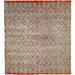 Brown/Gray 144 W in Rug - Brayden Studio® One-of-a-Kind Remerton Hand-Knotted Traditional Style Gray/Red 12' x 15' Wool Area Rug Wool | Wayfair