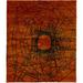Brown/Red 96 W in Rug - Brayden Studio® One-of-a-Kind Almyra Hand-Knotted Traditional Style Orange/Red/Black 8' x 10' Wool Area Rug Wool | Wayfair