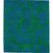 Blue/Green 96 W in Rug - Brayden Studio® One-of-a-Kind Aramis Hand-Knotted Blue 8' x 10' Wool Area Rug Wool | Wayfair