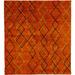 Orange/Red 144 W in Rug - Brayden Studio® One-of-a-Kind Gisela Hand-Knotted Traditional Style Orange 12' x 18' Wool Area Rug Wool | Wayfair