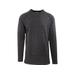 MidwayUSA Men's Heavyweight Merino Wool Long Sleeve Base Layer Shirt, Heather Black SKU - 606858