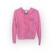 Pink Victoria's Secret Tops | New Vs Pink Victoria’s Secret Logo Zip Hoodie Sweatshirt Heather Pink M | Color: Blue/Pink | Size: M