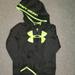 Under Armour Jackets & Coats | Boys Under Armour Zip Up Hoodie Sz 5 | Color: Black/Yellow | Size: 5b