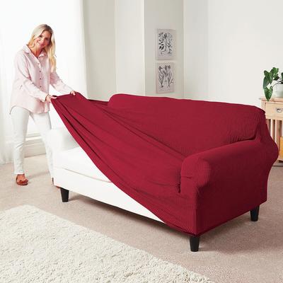 2 Seater Stretch Sofa Covers - Cream 140-170cm