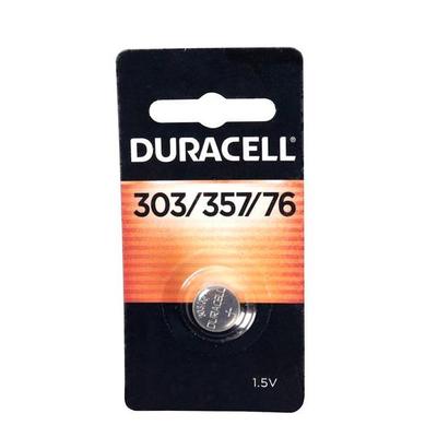 Duracell 13009 - 303/357 1.5 volt Button Cell Silver Oxide Battery (DURD303/357PK08)