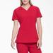 Dickies Women's Eds Essentials V-Neck Scrub Top - Red Size XL (DK615)