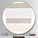 East Urban Home Painted Weaving I Neutral on White Sq - Painting Print Metal Circle Wall Art | 11 H x 11 W x 1 D in | Wayfair