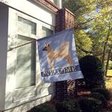 Caroline's Treasures Akita Shepherd Welcome 2-Sided Polyester 40 x 28 in. House Flag in Gray | 40 H x 28 W in | Wayfair CK3705CHF