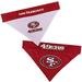 NFL NFC Reversible Bandana For Dogs, Small/Medium, San Francisco 49ers, Multi-Color