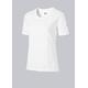 BP 1715-234-21-L T-Shirt für Frauen, 1/2 Ärmel, Rundhals, Länge 62 cm, 170,00 g/m² Baumwolle mit Stretch, weiß, L