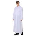 IvyRobes Unisex Roman Clergy Cassock Robe for Adults Pulpit Anglican Priest Vestments Chasubles White