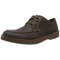 Clarks Herren Vargo Vibe Derbys, Braun Dark Brown Lea Dark Brown Lea, 42 EU