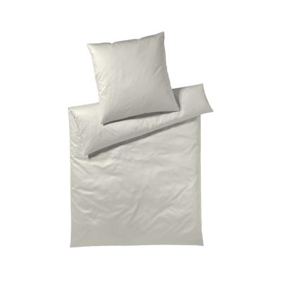 Elegante Mako-Satin Bettwäsche »Solid« Beige 6800-71 Bettwäsche 155x200 cm / 80x80 cm Image