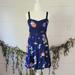 American Eagle Outfitters Dresses | American Eagle Navy Floral Tiered Dress | Color: Blue | Size: 6