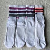 Adidas Other | (4) Adidas Socks For Big Boys. | Color: White | Size: 6-7