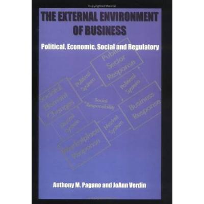 The External Environment Of Business: Political, Economic, Social And Regulatory