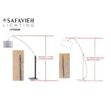 Lyra 111 Inch H Adjustable Arc Floor Lamp - Safavieh LIT4353A