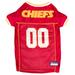 NFL AFC West Mesh Jersey For Dogs, XX-Large, Kansas City Chiefs, Red
